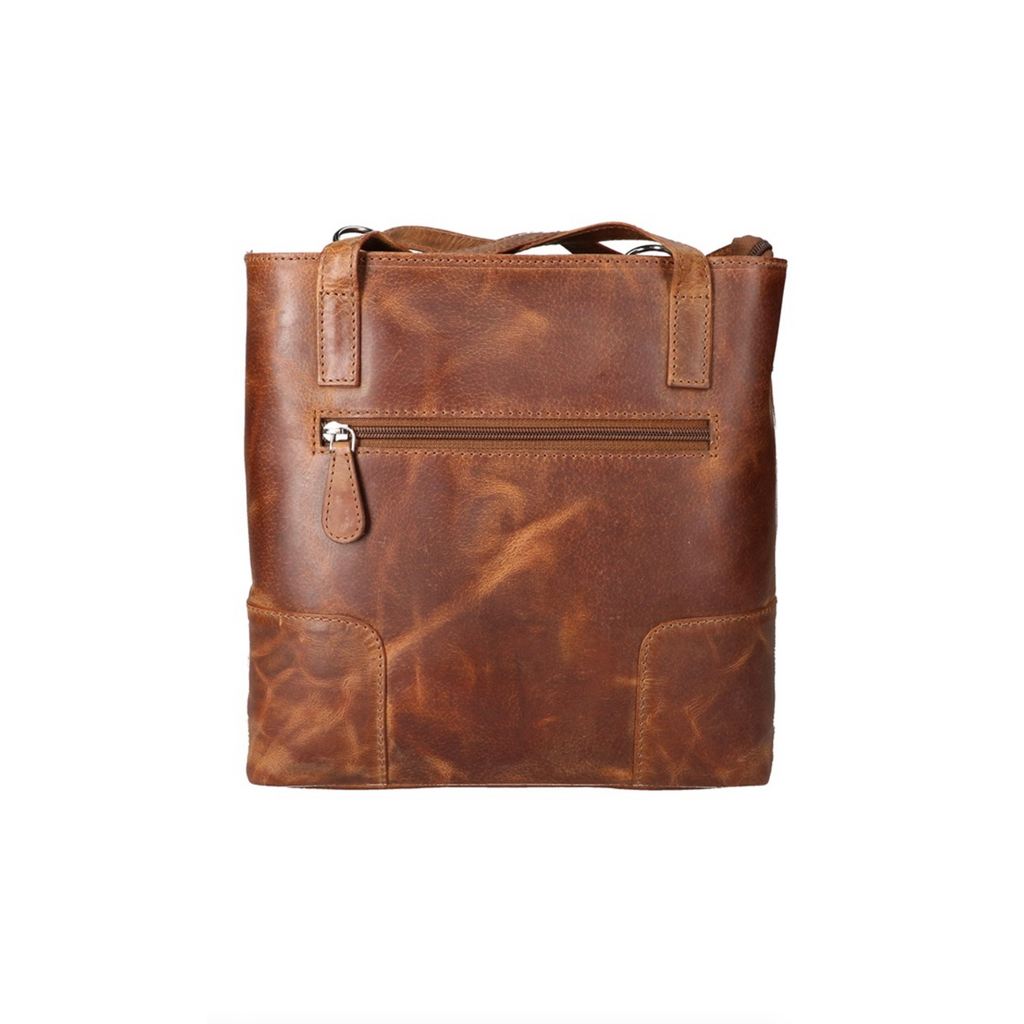Leren schouder rugzak